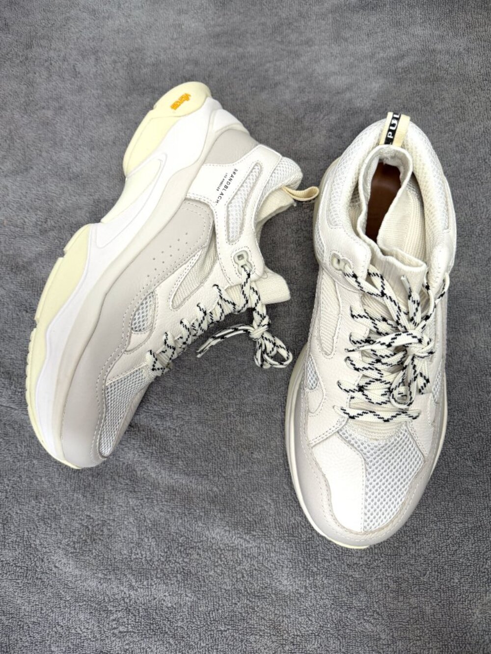 BrandBlack of LA Men's SAGA White Leather Sneakers 426BB Men's Size 9.5  NEW